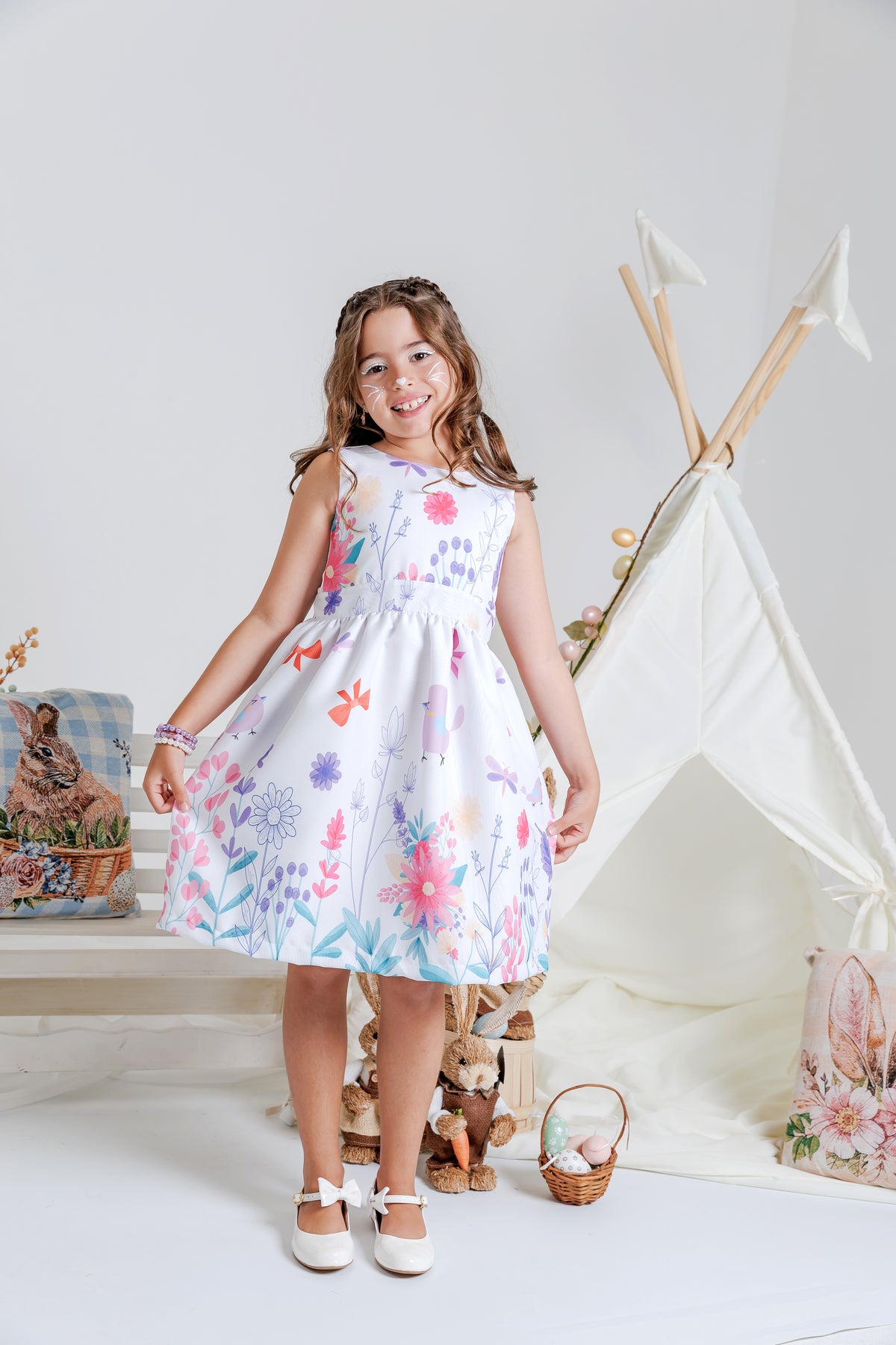 Vestido Giovanna Flores do Campo