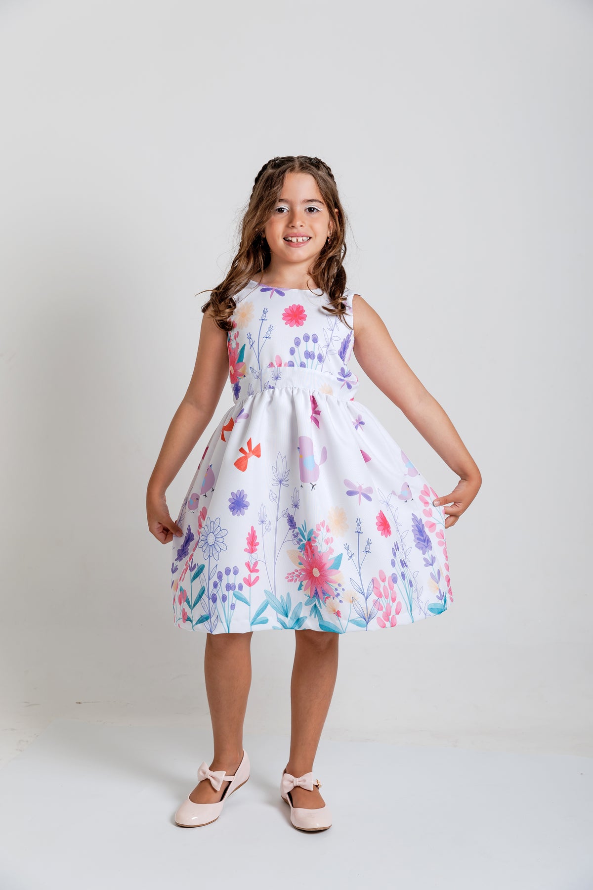 Vestido Giovanna Flores do Campo